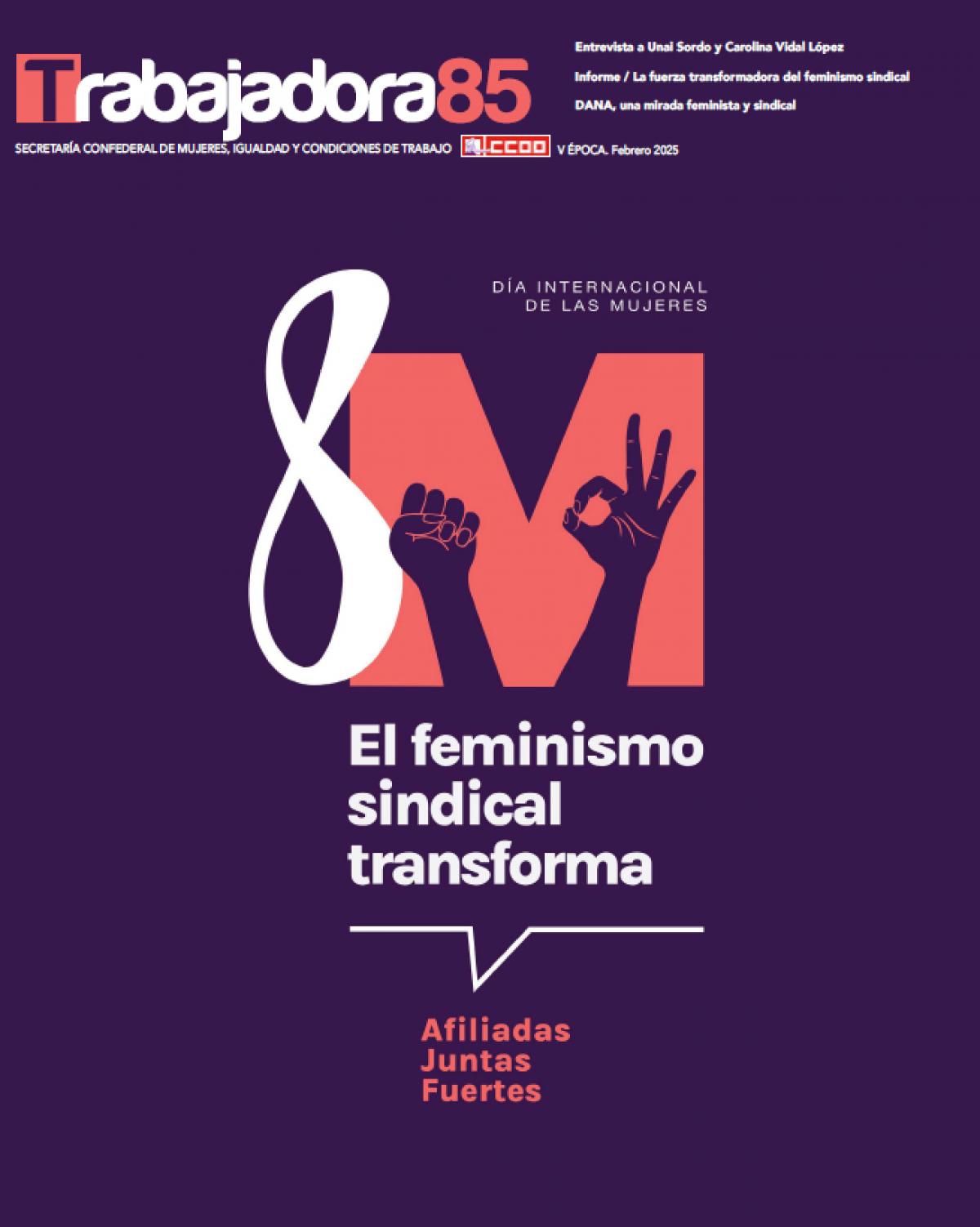 Revista Trabajadora n85. El feminismo sindical transforma