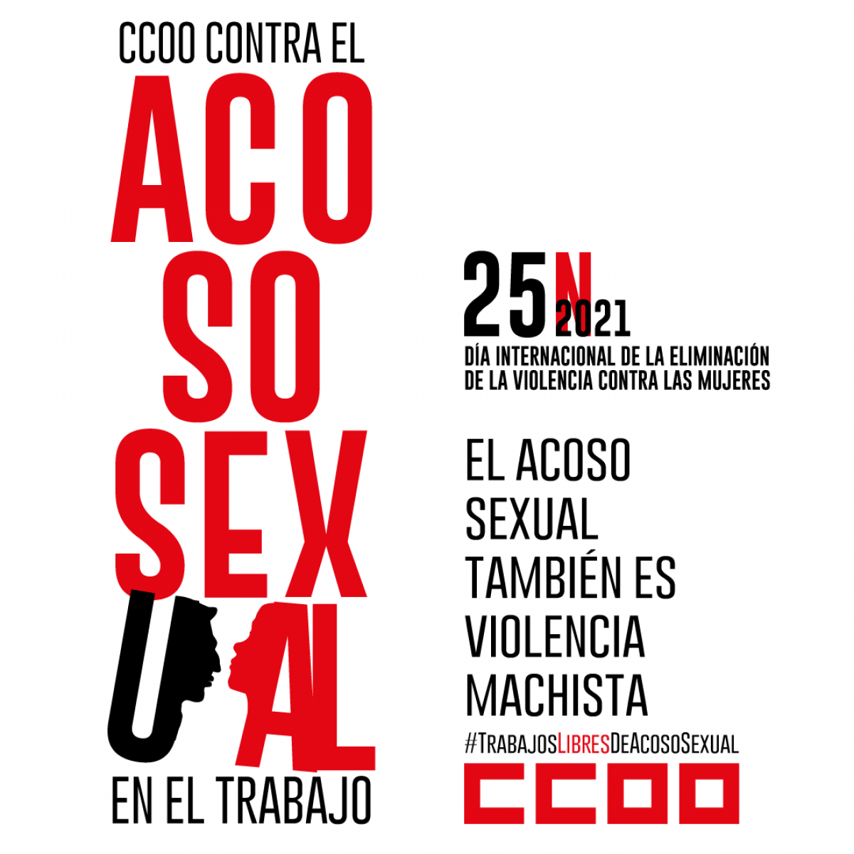 CCOO contra el acoso sexual en el trabajo