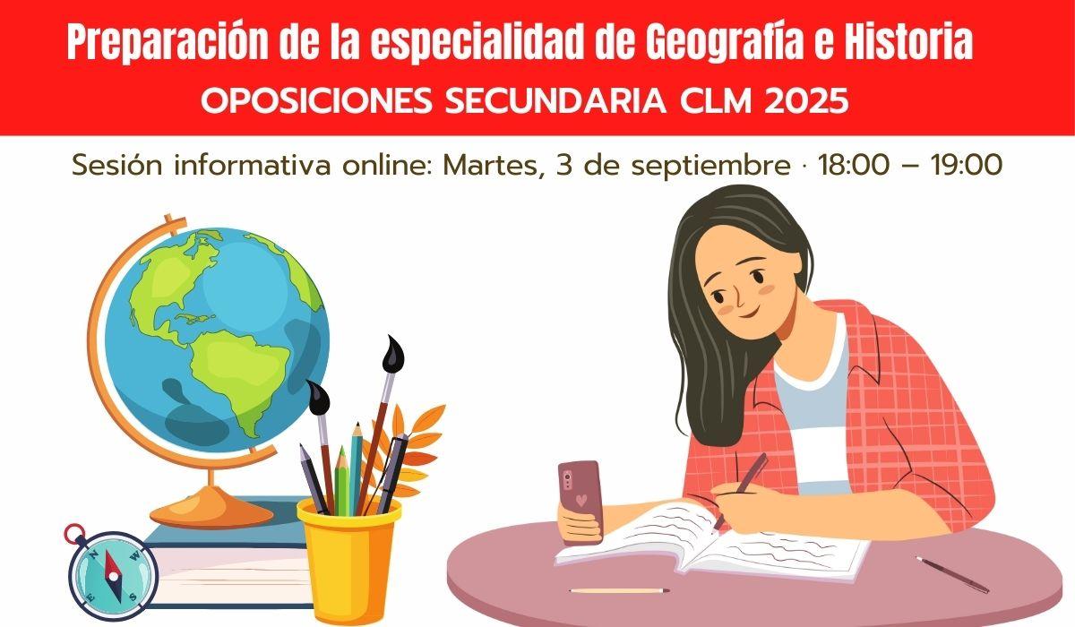 Preparacin geografa e historia oposiciones CLM 2025