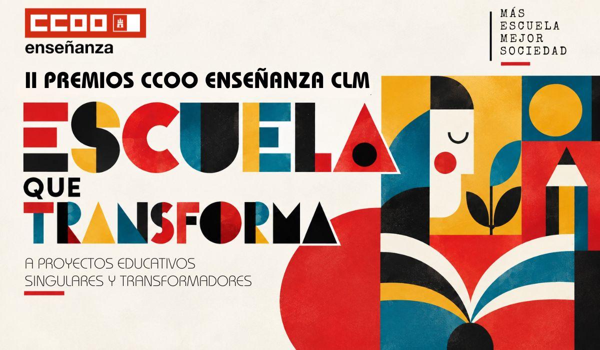 CCOO Enseñanza CLM convoca la II edición de los Premios «Escuela que transforma»