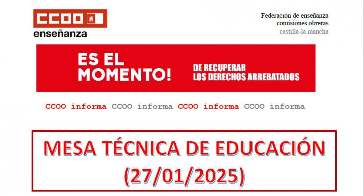 Mesa tcnica de educacin