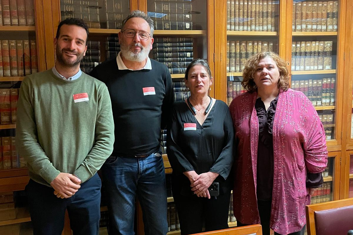 Imagen de la reunión de las y los representantes del Área Pública de CCOO y Sumar
