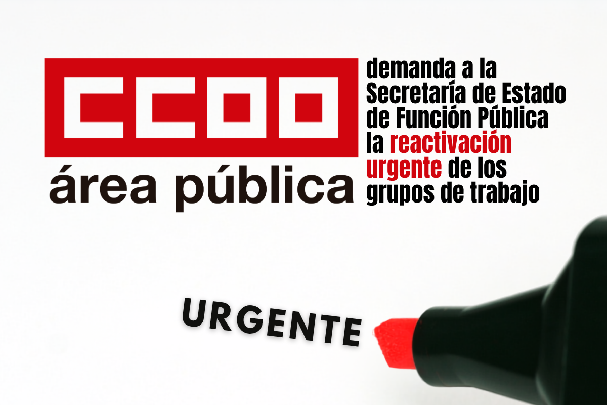 CCOO considera que urge culminar definitivamente el desarrollo del Acuerdo Marco para una Administración del Siglo XXI