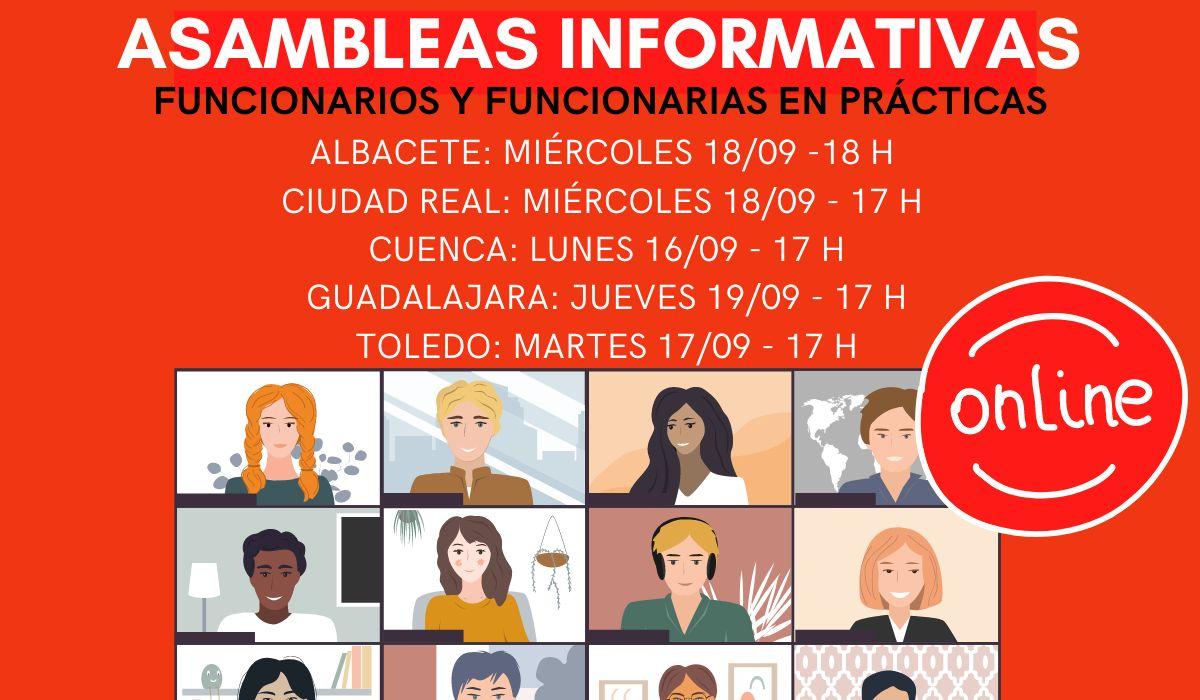 Asambleas informativas funcionarios en prcticas