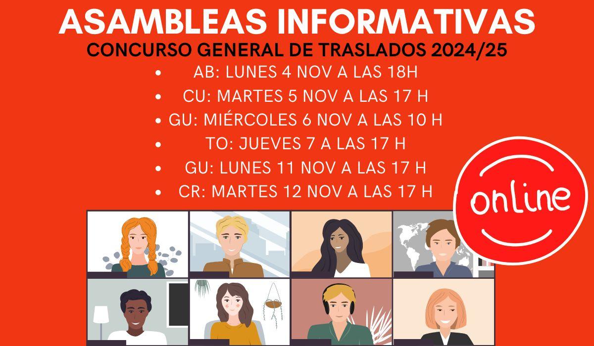 Asambleas informativas concurso de traslados