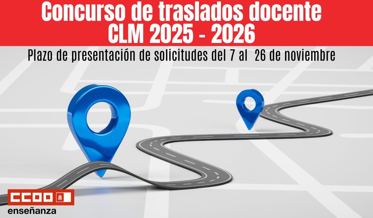 Convocatoria de concurso de traslados de ámbito regional. Todos los cuerpos. Curso 2025 - 2026