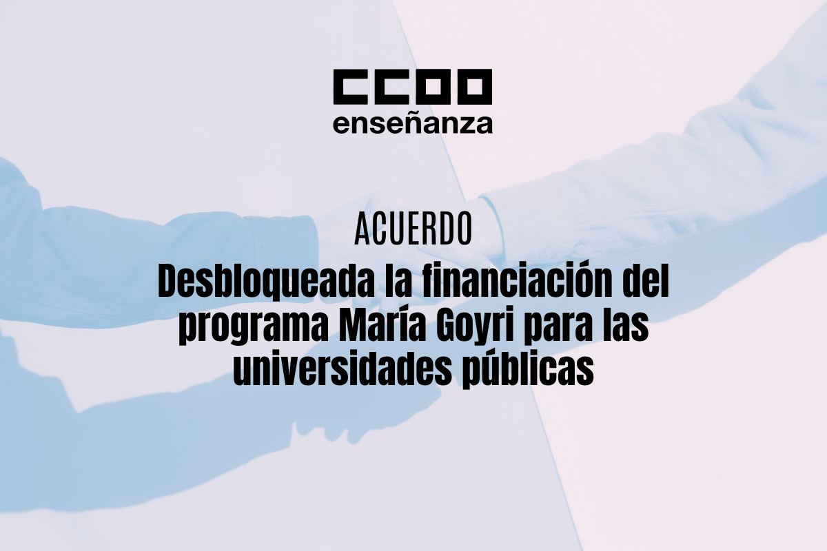 CCOO reclama responsabilidad institucional para garantizar la financiación de las universidades públicas