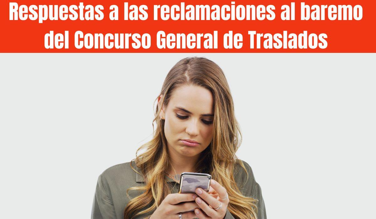 Respuestas a las reclamaciones al CGT