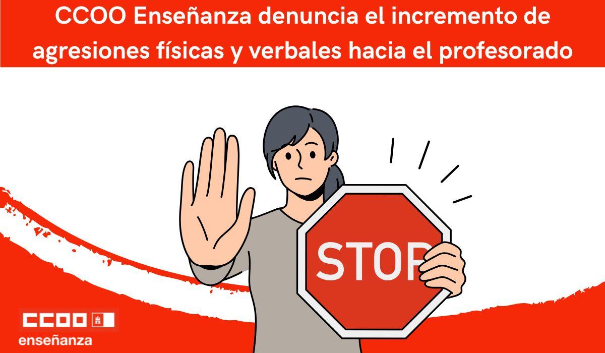 CCOO contra la violencia hacia el profesorado