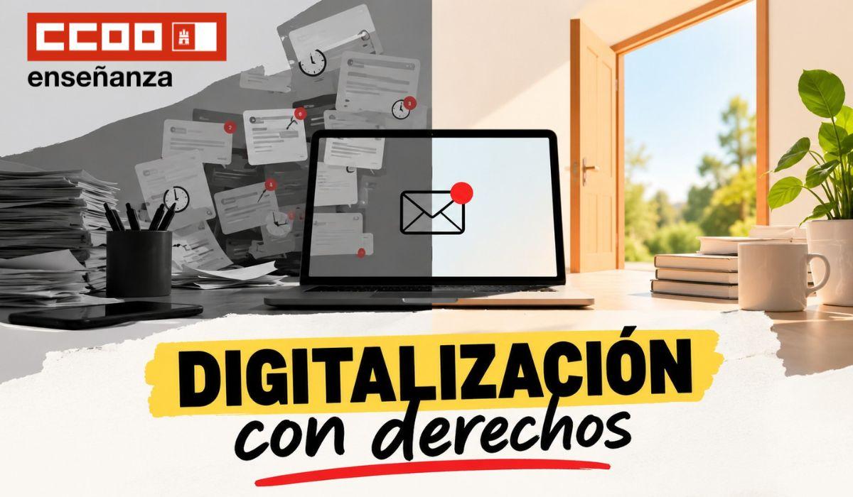 CCOO pide una mesa técnica sobre digitalización y derechos digitales del profesorado