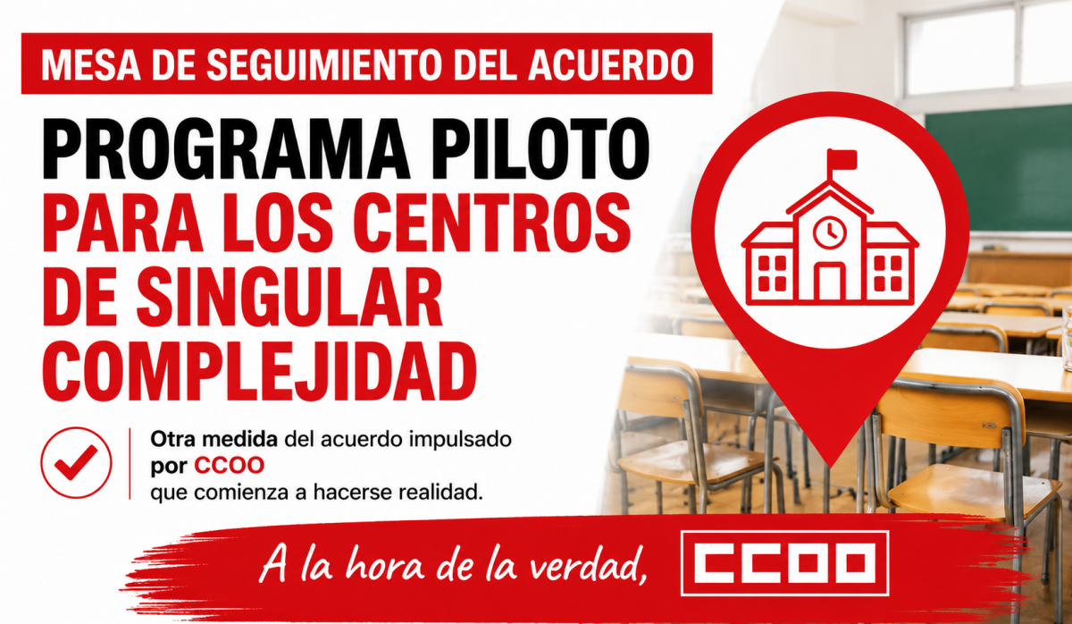 La Mesa de Seguimiento del Acuerdo aborda el programa piloto para los centros de singular complejidad