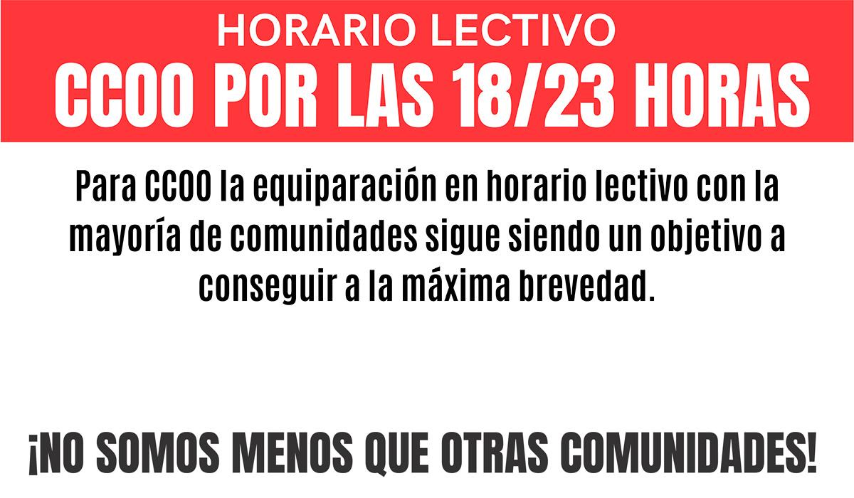 CCOO por las 18/23 en CLM