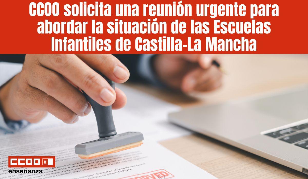CCOO solicita una reunión urgente a la Viceconsejería de Educación para abordar la situación de las Escuelas Infantiles