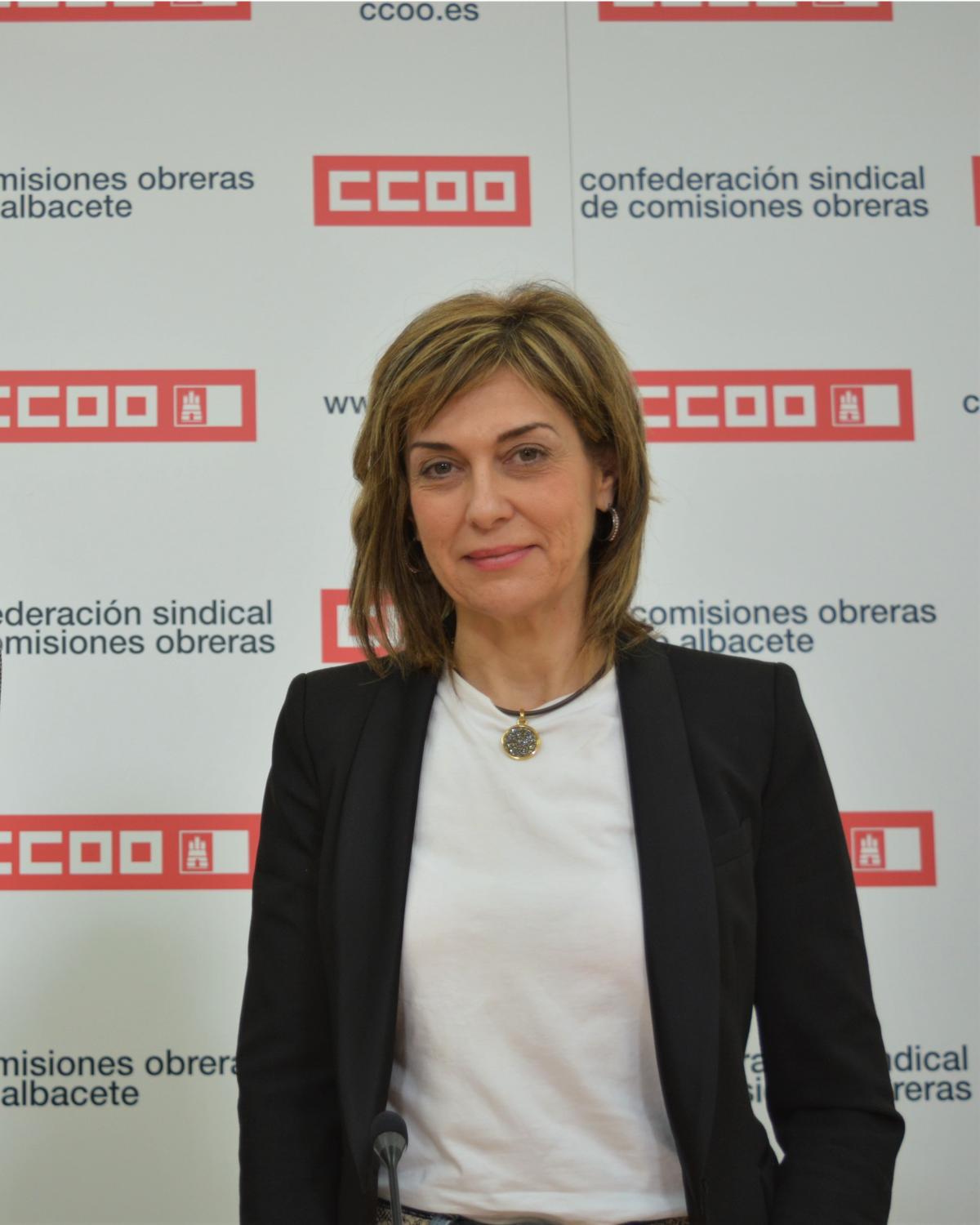 Carmen Juste, secretaria general de CCOO Albacete.