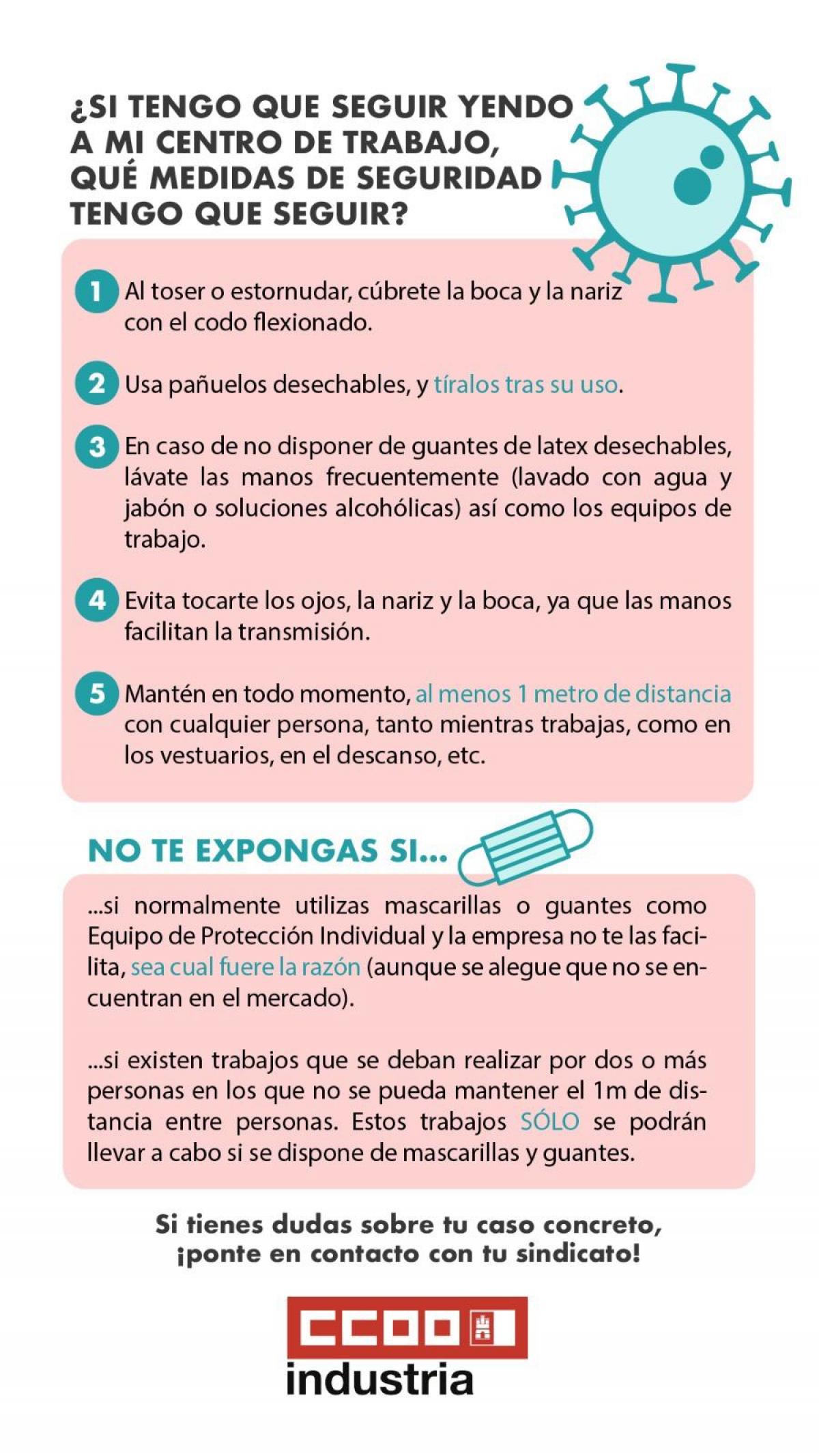 Recomendaciones frente al coronavirus