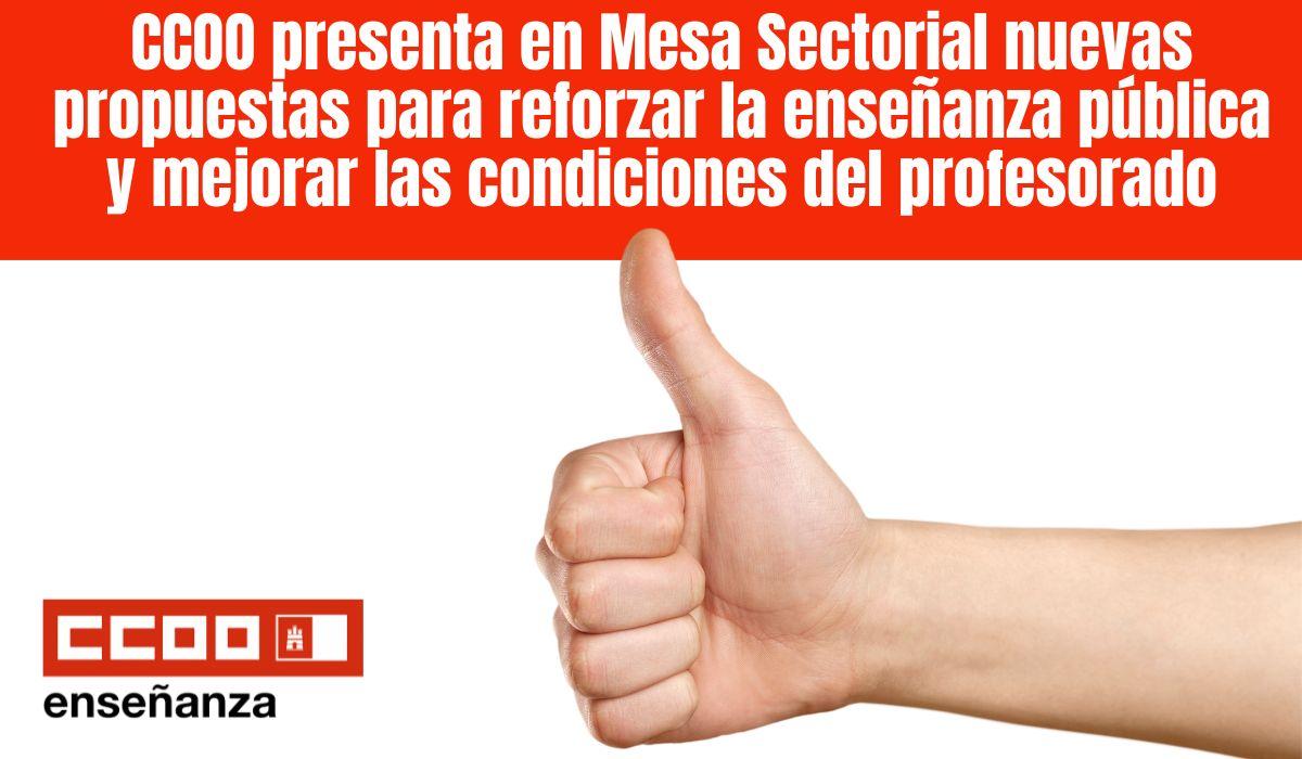 Nuevas propuestass de CCOO