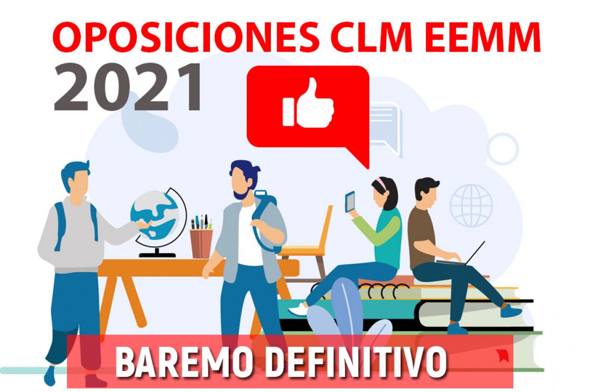 Baremo, oposiciones, docentes, clm, eemm, 2021